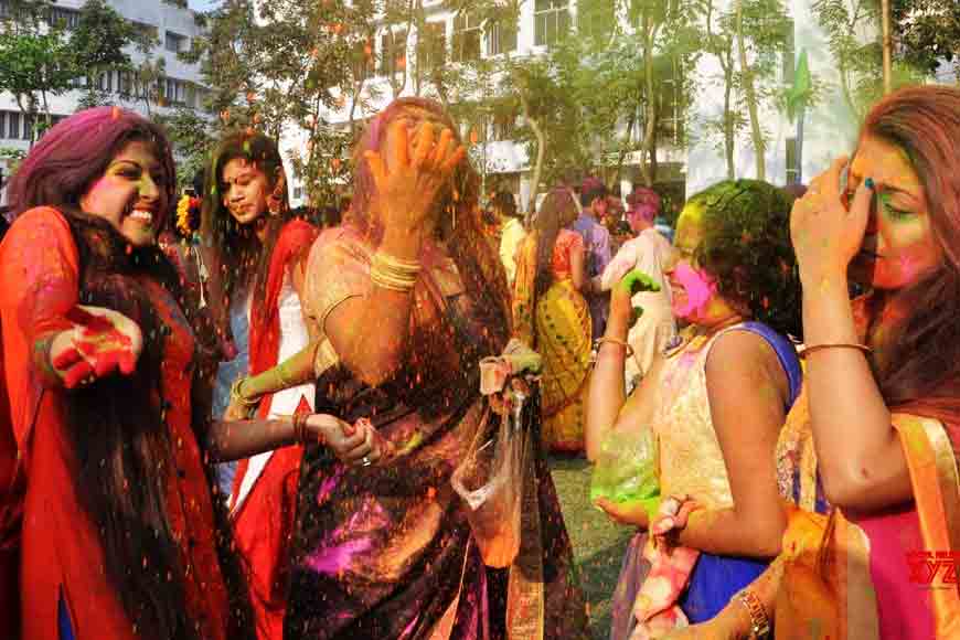 How Rabindra Bharati University celebrated Basanta Utsav
