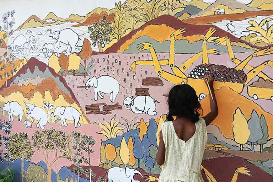 How art is bridging the gap in Jhargram amid a human-elephant conflict - GetBengal story