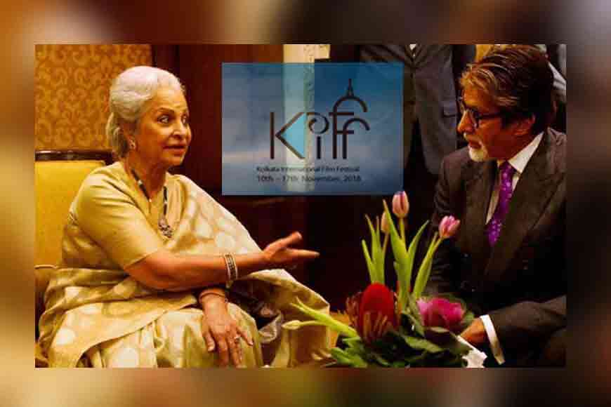 Catch Amitabh and Waheeda on the KIFF stage today!
