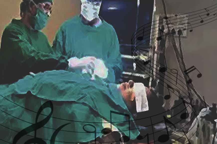 Doctor-patient jugalbandi in operation theatre while operating on tumour

