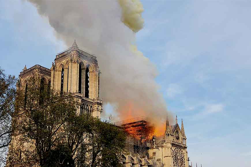 Mourning for Notre Dame Cathedral &ndash; Aparajita Sen from France
