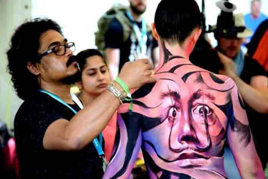 Sanatan Dinda aces World Body painting Fest
